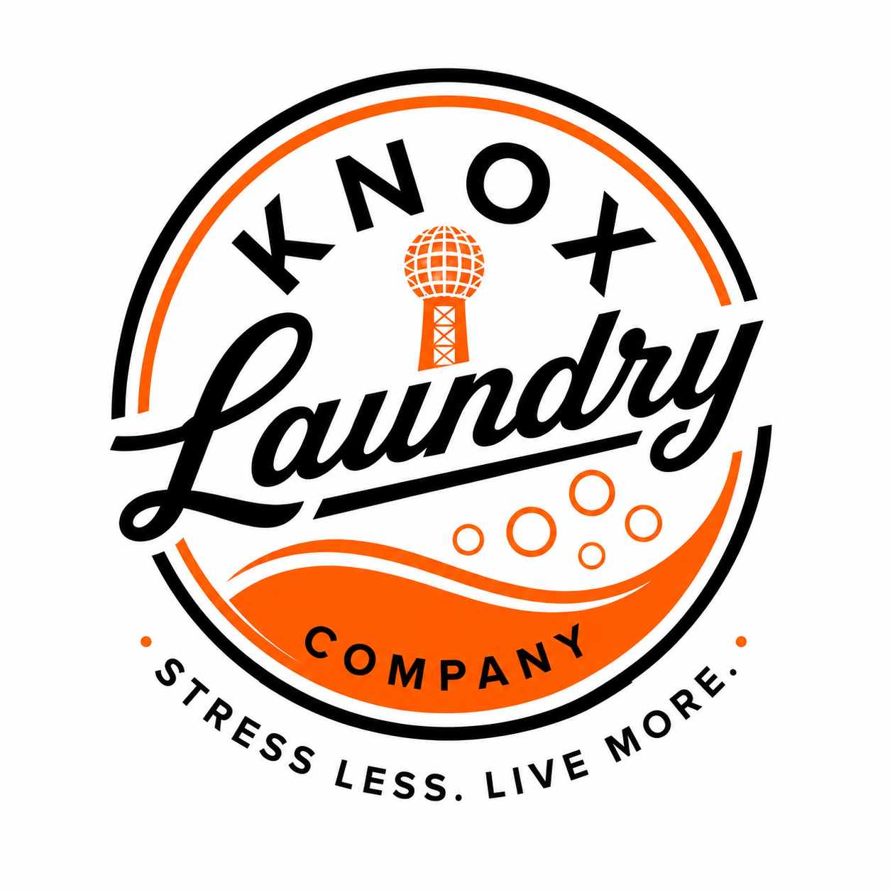 Knox Laundry Logo Reversed Colors
